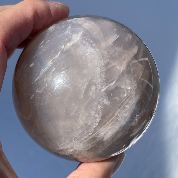 Blue Rose Quartz Sphere - Picture 15 of 16